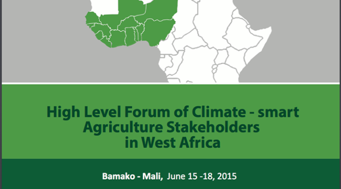 Des acteurs de l’Agriculture Intelligente face au climat réunis à Bamako